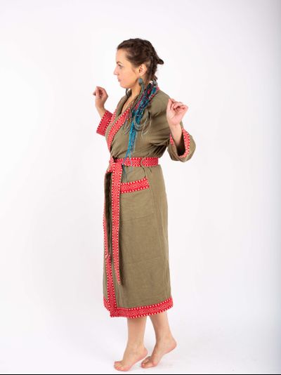 Халат для бани из крапивы "Легкий Пар"