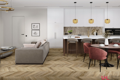 Кварцвиниловая плитка Damy Floor Chevron LVT Амбуаз / Amboise DF06-Ch-LVT