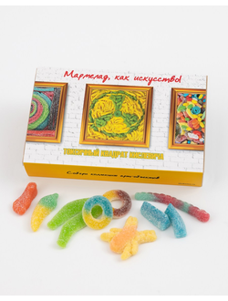 Кислый сладкий жевательный европейский мармелад/ Токсичный квадрат Кислевича/ Собери коллекцию арт-объектов/ Мармелад, как искусство!/ 500 грамм