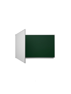 ДВУХЭЛЕМЕНТНАЯ ШКОЛЬНАЯ ДОСКА (МЕЛ+МАРКЕР) ПОЛИМЕРНАЯ