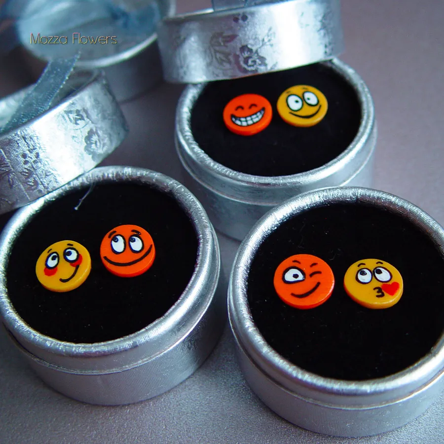 Серьги "Смайлики"