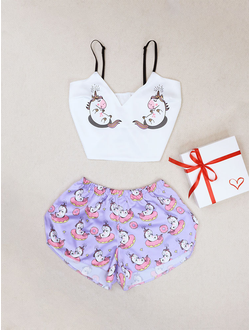 Шелковая пижама "Единорожка"