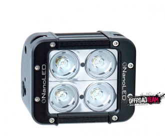 Фара светодиодная NANOLED 40W 4 LED CREE X-ML в два ряда узкий луч  (дальний) (116*100*93 мм) (NL-2040D)