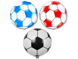 шар с гелием 18"/46 см футбольный мяч (на выбор)