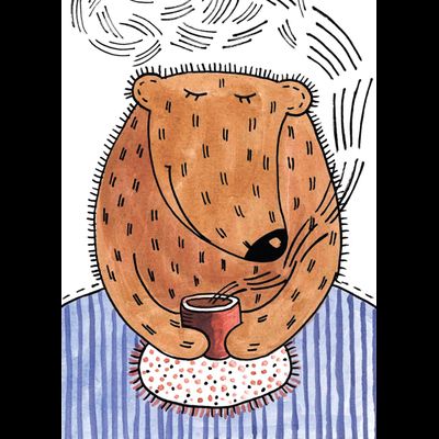 D0459 Мишка и чай