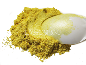 Перламутр пигмент косметический Желтый "Лимончелло" 10-60 мкм 5 кг