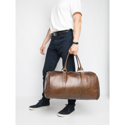 Кожаный портплед / дорожная сумка Goffredo 
Premium brown (арт. 4045-63)