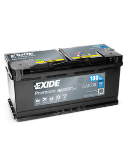 АККУМУЛЯТОР АВТОМОБИЛЬНЫЙ EXIDE PREMIUM EA1000 R+ 100Ah 900А (En)