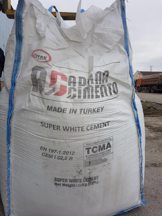 Белый цемент Адана в биг-бэгах по 1250 кг.