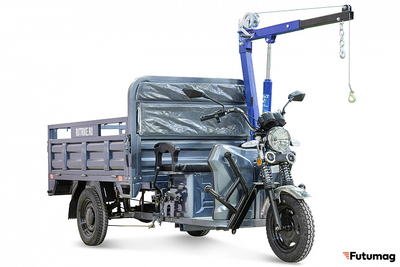 Грузовой электротрицикл Rutrike D4 NEXT с краном 1800 60V1200W