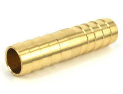 Соединитель латунь 12мм для рез шланга [4889]