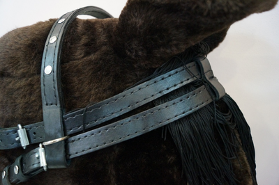 Узда кожаная(с регулировкой размера от COB до FULL)