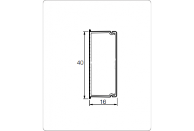 Мини-канал Metra 40х16 мм /без перегородки/