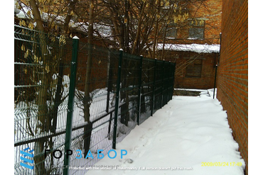 Прозрачный забор из 3Д панелей