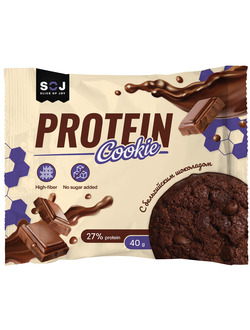 Печенье "PROTEIN COOKIE" с молочным шоколадом без сахара 40гр (10)*4