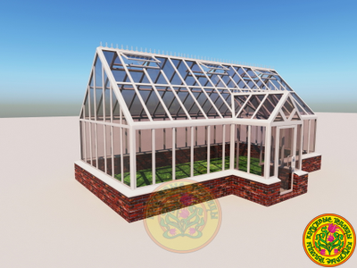 Теплица из стекла Елизавета