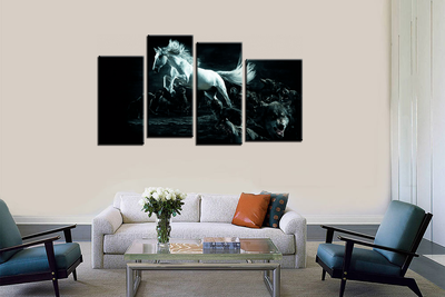 Модульная картина "Среди волков"