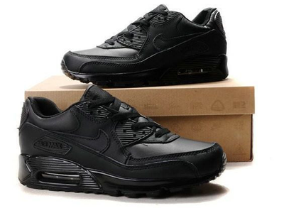 Nike Air Max 90 Черная Кожа