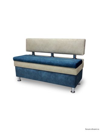 Кухонный  ДИВАН "ФОРУМ-4" Синий/Слоновая кость