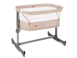 Приставная кроватка Nuovita Accanto Vicino Khaki Lino/Хаки лён