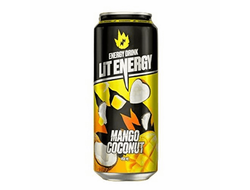 Энергетический напиток Lit Energy со вкусом манго и кокоса 450 мл