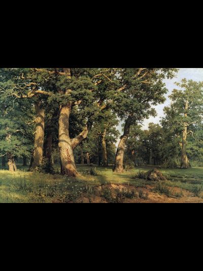 Картина обогреватель, репродукция Шишкина Лесные дали