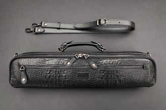 SoloWay Flute bag (Black reptile)