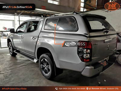 Кунг Alpha GSS на Mitsubishi L200 2015-2018 и рестайлинг 2019-2020-2021-2022 серебристый U25