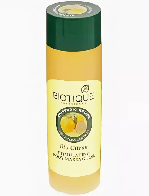 МАСЛО ДЛЯ ТЕЛА Biotique Bio Citron Stimulating body massage Oil