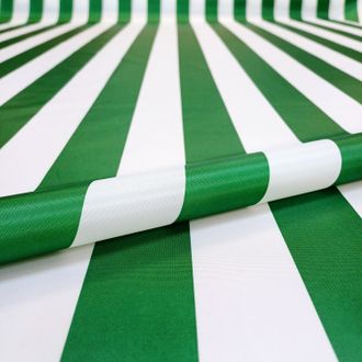 Ткань Оксфорд 240д полоска-зелёная-белая