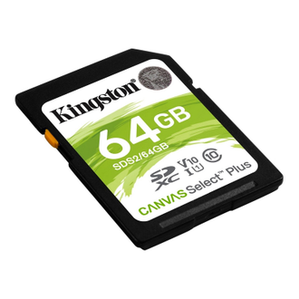 Карта памяти Kingston Canvas Select Plus SDXC UHS-I Cl10, SDS2/64Gb