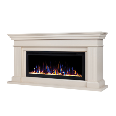 Линейный электрический камин Ontario WT с очагом Saphir 42