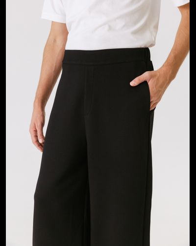 Брюки мужские свободные из вискозы  (черный)