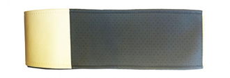 Оплетка со шнуровкой,  перфорированная + гладкая экокожа, черно-бежевая, р-р. М. Арт: 77105