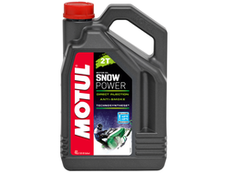 Масло моторное для снегоходов Motul Snowpower 2T (полусинтетика) - 4Л  (105888) (106600)