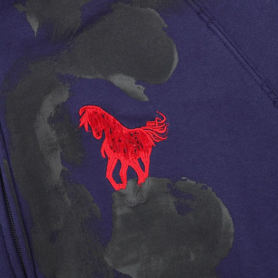 Толстовка Balenciaga Zip Hoodie Navy