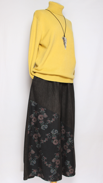 Свитер "Классика три пуговки" горчичный, оливковый р.46-52