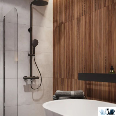 Керамогранит Cersanit Spirit рельеф 44,8 x 89,8 см, артикул A16659, коричневые полосы