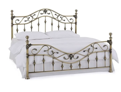 Кровать металлическая CHARLOTTE Queen Size, 160*200 см, Античная медь