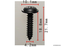 Саморез 4,2*18.8 черный (2041) (цена за 100шт.)