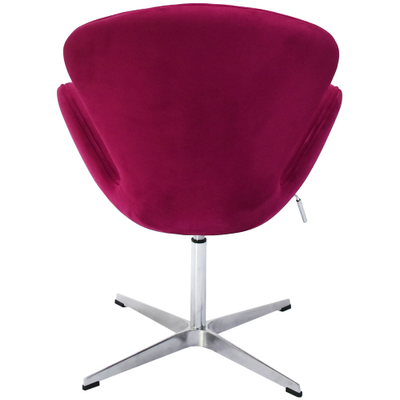 SWAN CHAIR винный, искусственная замша