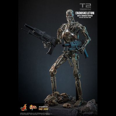ПРЕДЗАКАЗ - Терминатор-эндоскелет (Terminator 2: Judgment Day) - Коллекционная фигурка 1/6 Endoskeleton (Battle Damaged Version) (MMS840D77) - Hot Toys ?ЦЕНА: 59800 РУБ.?