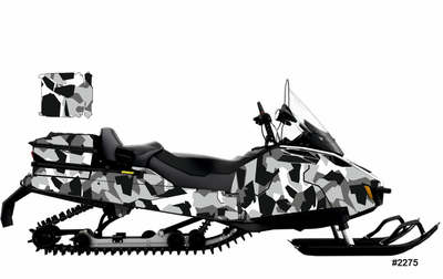 Наклейки на снегоход BRP Lynx Skandic Army Yeti expedition commander 2012 2020 №2275