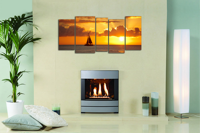 Модульная картина "Парусник"