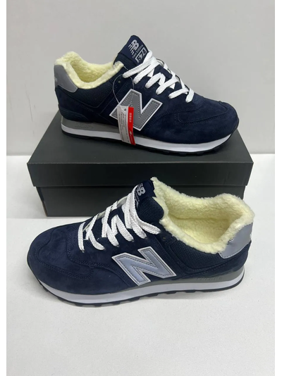New Balance 574 Blue Reflective зимние