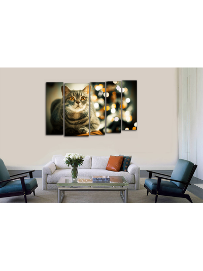 Модульная картина "Спокойствие в огнях"