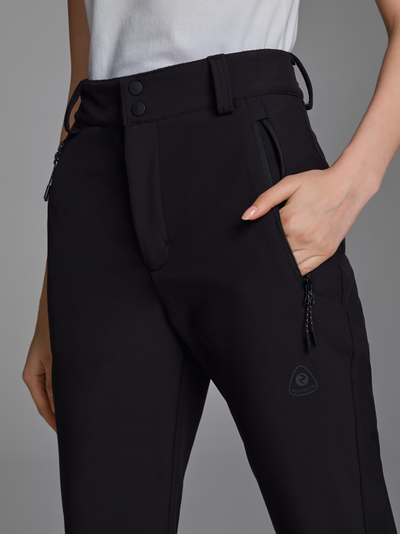 Брюки утепленные женские  261BJ-1407/1 (черные)