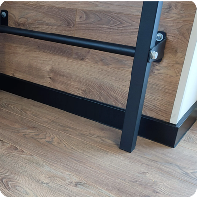 Плинтус ХДФ Dollken Cubu Flex Life 100мм Х 2,5 м 1144 Черный