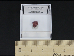 Шпинель в пластиковом боксе, Бирма, Могок №20514