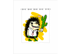 Штора в ванную для влюбленных, на 14 февраля  №16